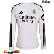 Camisa de Futebol Real Madrid Equipamento Principal 2025-26 Manga Comprida